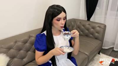 Madness Alice Deep Sucks And Rough Fucks The Hatter To Cum In Mouth After Tea Party - hclips.com