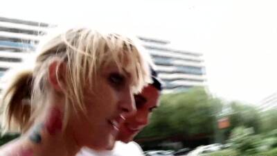 Skinny blonde whore fucking in public - nvdvid.com