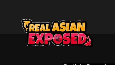 RealAsianExposed Slutty Asian Spreads For A Hard Dick - nvdvid.com