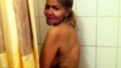 Young Guy Enters Shower with Old Thai Lady - nvdvid.com - Thailand