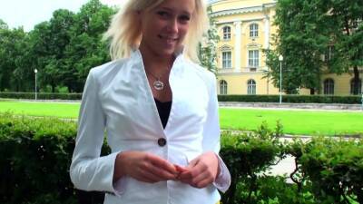 Blonde Eurobabe Squeezes Out Every Drop - nvdvid.com - Russia
