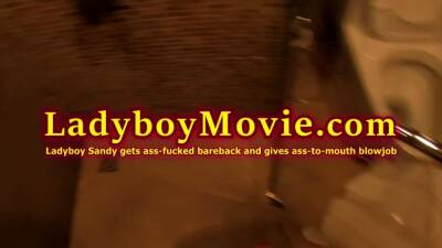 Ladyboy Sandy Bareback Anal And Ass To Mouth Blowjob - nvdvid.com
