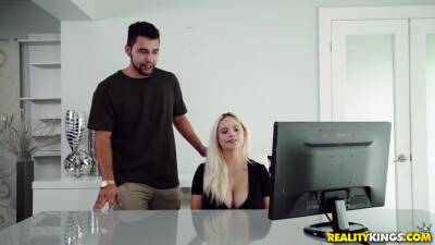 Couple Fucks Hard While Their Colleagues Spy On Them With Gia Paige And Seth Gamble - hotmovs.com