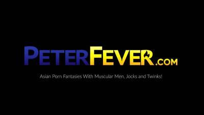 PETERFEVER Cute Asian Jock Tyler Wu Jerks Off Solo And Cums - nvdvid.com