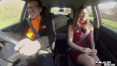 Student driver publicly blows instructor during kinky lesson - hotmovs.com