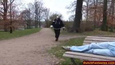 Dutch nun is often giving blowjobs to homeless men and even riding their rock hard dicks - sunporno.com - Netherlands