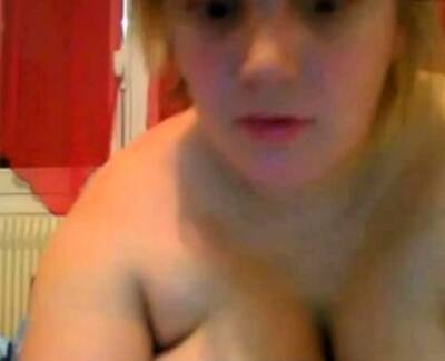 bbw blond with E cup boobs - nvdvid.com