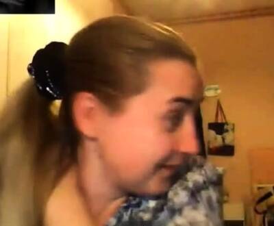 Ukranian girl showing her big boobs on Skype - nvdvid.com