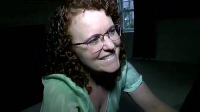 Chubby chick with curly hair and glasses, Debby had interracial sex with a black guy, from behind - sunporno.com