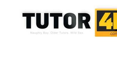 TUTOR4K. Tutor in stockings nailed in doggystyle - nvdvid.com - Russia