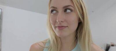Beautiful blonde girl bangs her stepbro POV style and begs for his sweet cum - sunporno.com