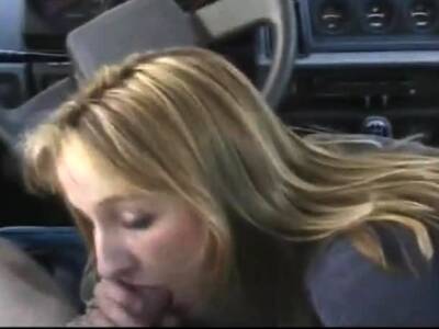 Blowjob in the car and cumshot in the mouth - icpvid.com