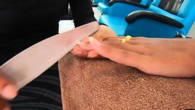 Manicure pedicure for Asian girlfriend - nvdvid.com - Thailand