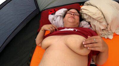 Tent Fun! She Loves Playing With Her Boobs! - hclips.com