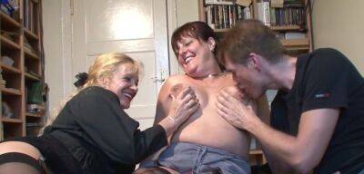 PLUMPERD - BBW Sucking Dick During Threesome Scene - theyarehuge.com