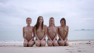 Ariel Marika Melena Mira 4 Nude Beach Nymphs - upornia.com