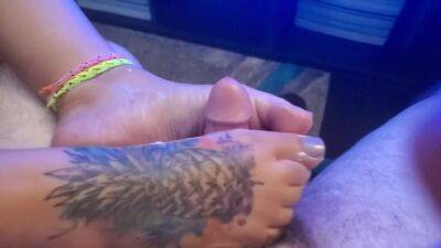 Cute Feet Rubbing My Dick Until I Cum All Over - hclips.com