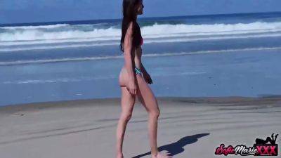 Stunning Cougar Fucked Hardcore At Public Beach With Sofie Marie - hotmovs.com
