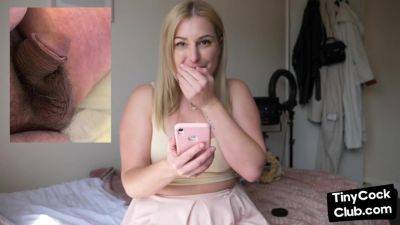 SPH solo amateur British babe talks dirty about small dicks - hotmovs.com - Britain