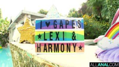 Gape Frenzy With Harmony And Lexi - hotmovs.com