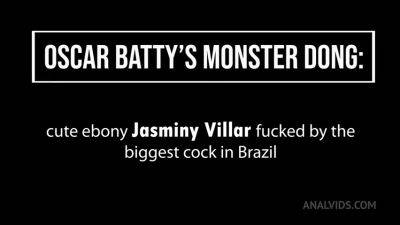 Jasminy Villar In Cute Brazilian Ebony Fucked By A Very Big Cock Streamvid.net - hotmovs.com - Brazil