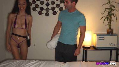 Watch skinny teen Sawyer The Cure for ERECTILE Dysfunction get a happy ending massage - sexu.com
