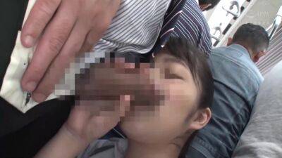 Slutty Covers The Old Man Face In Saliva In The Train - upornia.com - Japan