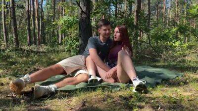 Public couple sex on a picnic in the park KleoModel - xxxfiles.com