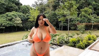 Kim Velez - Big Boobs huge areolas horny bikini babe Kim Velez - sunporno.com - Colombia