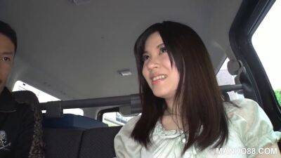 Shy Asian cutie gets her pussy licked and eaten in a wild car gangbang - sexu.com - Japan