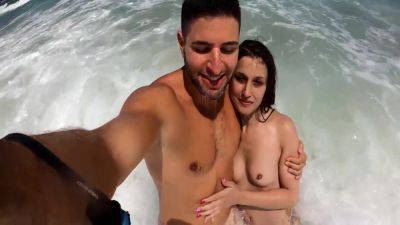 Having Fun With Hot Italian Girl In A Nude Beach 5 Min With Antonio Mallorca - hclips.com - Italy