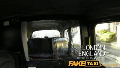 Blonde slut takes on an old man's hard cock in a fake taxi ride - sexu.com