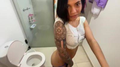 My Stepsister Takes Me To The Bathroom To Clean Up What I Did But I Cant Stand It And I Fuck Her ( - hclips.com