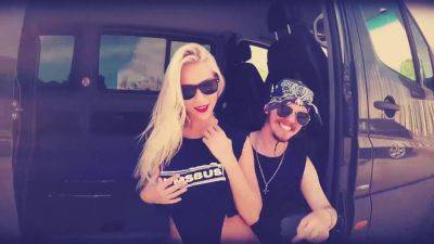 Lia Louise - Lia Louise & her busty teen friend get wild in a car with naughty bus head - sexu.com