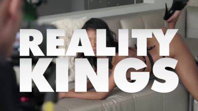 Tyler Steel - Tyler Steel's shaved snatch drilled hard by a hard cock in POV reality kings video - sexu.com