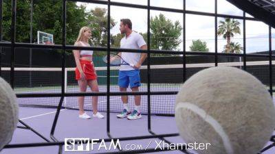 Johnny Castle - Stepbro Spyfam teaches step sister tennis & gives her a massive dick - sexu.com