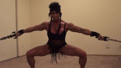 Marital Arts Female Bodybuilder Could Slice And Dice You, Kick Your Ass! - hclips.com