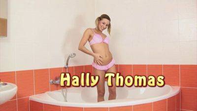 Watch Hally Thomas pleasure herself with Ben-Wa balls and small toys - sexu.com