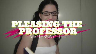 Pigtailed College Slut Drops By To Please The Professor - Vanessa Cliff - hotmovs.com