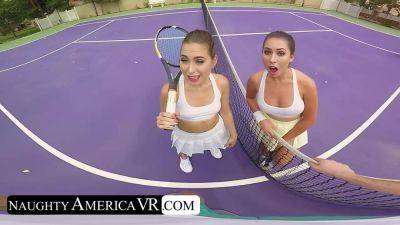 Riley Reid - Melissa Moore - Petite babes, Melissa Moore & Riley Reid, are taking tennis lessons but would rather go back to your place and play with you - hotmovs.com