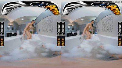 Serena Santos - Serena Santos gets a steamy virtual reality pounding in Spicy Bubble Bath VR - sexu.com
