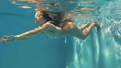 Perfect Body Blonde Teen 18+ Enjoys Naked Swimming - upornia.com - Latvia
