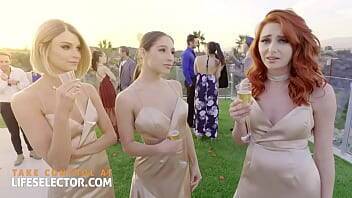 Abella Danger - Lacy Lennon - Emma Hix - Three bridesmaids with wet tight pussies and one cock - xvideos.com
