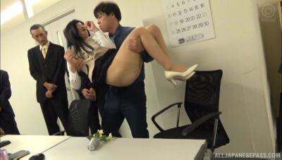 Office girl treats herself with plenty of Japanese cock while at work - xbabe.com - Japan