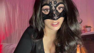 Joi - Busty JOI from a sexy brunette in a mask - anysex.com