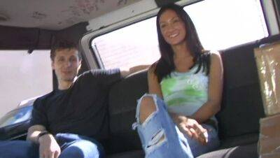 Picked up a college girl, then gets banged out on BangBus - veryfreeporn.com