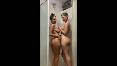 two sluts fuck in the shower part 1 - porntry.com