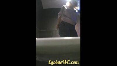 VIP Series 26-35. Young female students close-up pissing into the toilet - veryfreeporn.com