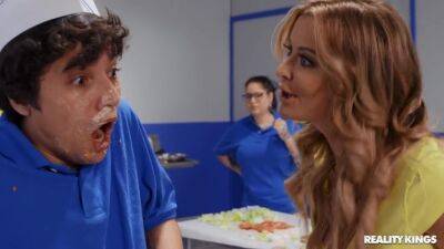 Linzee Ryder - Small Fry - angree mom Linzee Ryder punishes fast food worker with a pair of massive fake tits - xtits.com