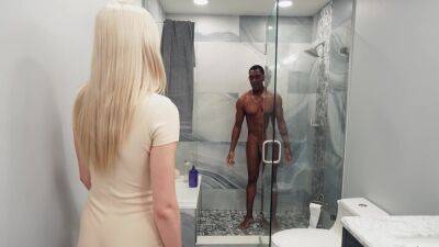 Jonathan Jordan - Blonde beauty shares man's fantasy and fucks his big black dick in unique modes - xbabe.com